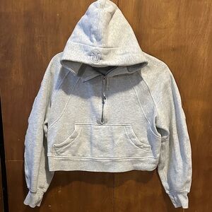 Gray Hooded Women's Sweater